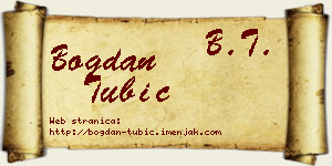 Bogdan Tubić vizit kartica